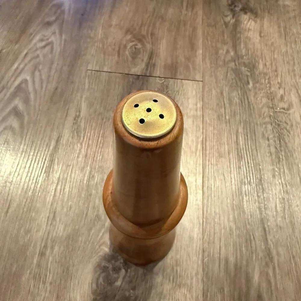 S.S. White Unique Design 2 in 1 Wooden Salt Shaker and Pepper Grinder